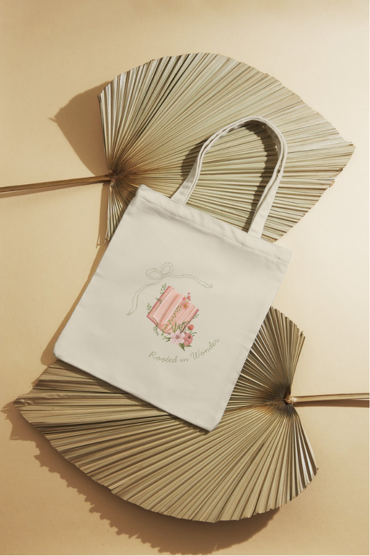 Tote Bag - Rooted In Wonder, Size 15"W x 16"H, 100% Cotton